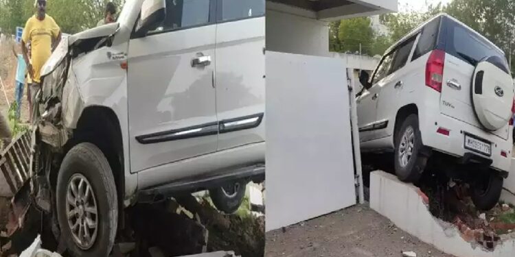 भरधाव कारवरील नियंत्रण सुटले अन्.. जळगावतील थरार घटना