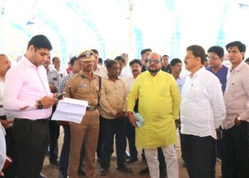 ‘शासन आपल्या दारी’ कार्यक्रमस्थळाची पालकमंत्री ना. गुलाबराव पाटलांकडून पाहणी