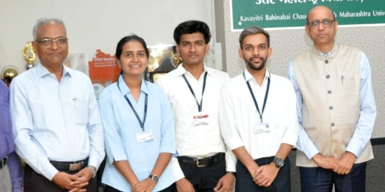 जळगाव विद्यापीठातील तीन विद्यार्थ्यांची बर्जर पेंटस या नामांकित कंपनीत निवड