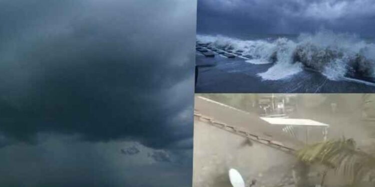 सावधान! बिपरजॉय चक्रीवादळाने केलं रौद्र रूप धारण, धडकी भरवणारे व्हिडिओ समोर