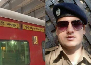 पॅसेंजर ट्रेनमध्ये गोळीबाराची धक्कादायक घटना ; तीन प्रवाशांसह पोलिसाचा मृत्यू