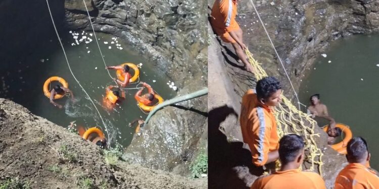 विहिरीच्या पाण्यात बुडून तरुणाचा मृत्यू ; अथक प्रयत्नांवर मृतदेह बाहेर काढला