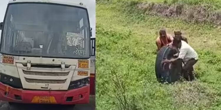 प्रवाशांनी भरलेल्या धावत्या बसचे चाक निखळलं अन्.. नक्की काय घडलं? वाचाच