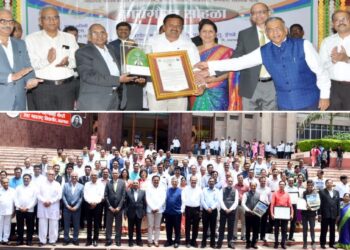 जळगाव विद्यापीठाच्या नामविस्तार दिनानिमित्त पुरस्कार वितरण सोहळा संपन्न