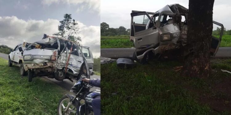 देवदर्शनाला पोहचण्याआधीच भाविकांवर काळाने घातला घाला ; अपघातात चार ठार