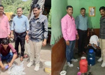 पाचोरा येथे अवैध दारू विक्रेत्यांवर कारवाई ; ३३९० रूपयांचा मुद्देमाल जप्त