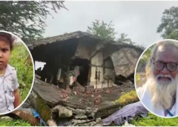 हृदययद्रावक! घराचा स्लॅब कोसळून आजोबा अन् नातवाचा मृत्यू