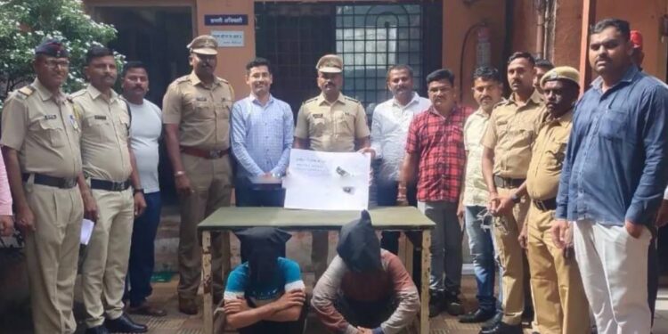 गावठी बनावटीचे पिस्टल बाळगणाऱ्या दोघांना पोलिसांनी ठोकल्या बेड्या