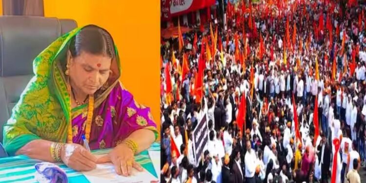 मराठा आरक्षणासाठी राज्यातील पहिल्या महिला सरपंचानी दिला राजीनामा