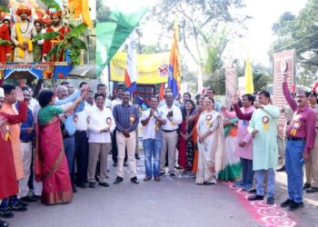 विद्यापीठस्तरीय युवारंग युवक महोत्सवास शोभा यात्रेने प्रारंभ