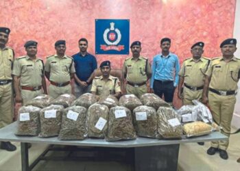 गांधीधाम एक्स्प्रेसमधून २६ किलो गांजा जप्त