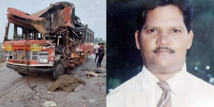 सहलीला निघालेल्या बसला भीषण अपघात; शिक्षकाचा जागीच मृत्यू, ५ ते ६ विद्यार्थी जखमी