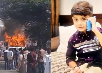 हृदय हेलावून टाकणारी घटना ; डंपरने आईच्या डोळ्यासमोरच चिमुकल्याला चिरडलं