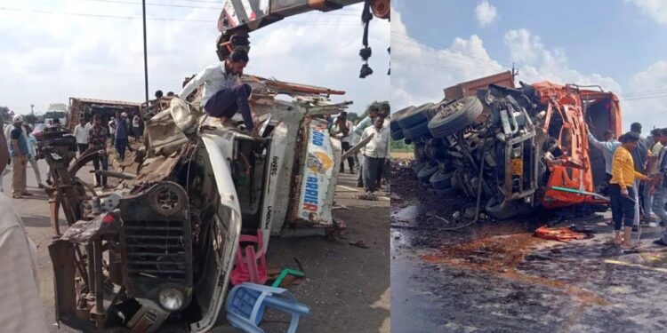 पारोळा तालुक्यातील विचित्र अपघातात तीन महिला जागीच ठार, २२ जण गंभीरित्या जखमी