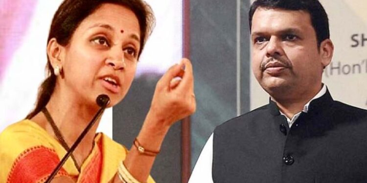 देवेंद्र फडवीसांवर निशाणा साधत सुप्रिया सुळेंचा गंभीर आरोप; म्हणाल्या..