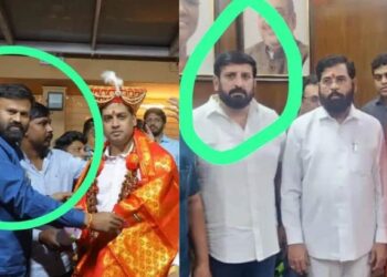 महाराष्ट्रात गुंडा राज…संजय राऊतांनी केला मुख्यमंत्र्यांसोबत पुण्यातील गुंडाचा फोटो शेअर