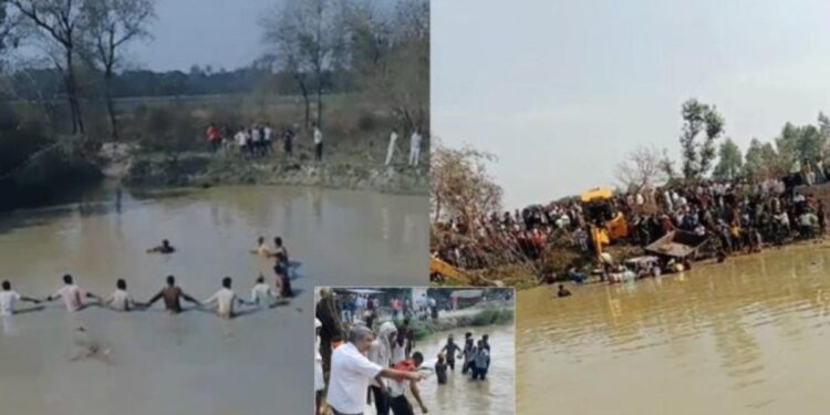 धक्कादायक! भाविकांनी भरलेली ट्रॅक्टर ट्रॉली तलावात कोसळली, आठ मुलांसह 15 जणांचा मृत्यू