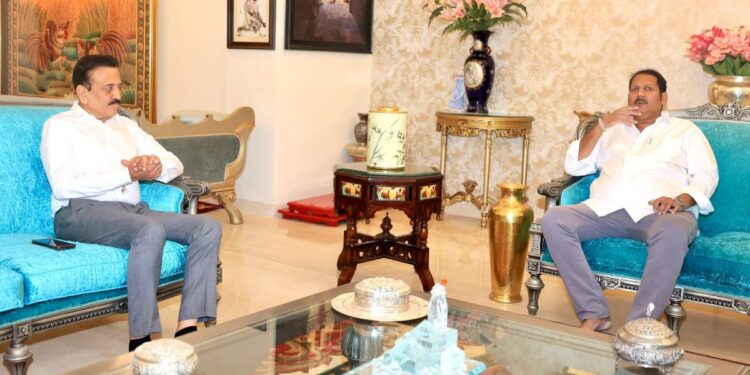 मंत्री गिरीश महाजन उदयनराजे भाेसलेंच्या भेटीला ; यावर झाली चर्चा