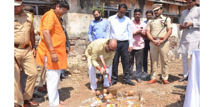 पाळधी व रामानंद येथे नविन पोलीस स्टेशन इमारतीचे भूमीपूजन