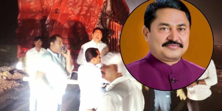 मोठी बातमी ! नाना पटोलेंच्या गाडीला भीषण अपघात, कारचा चुराडा