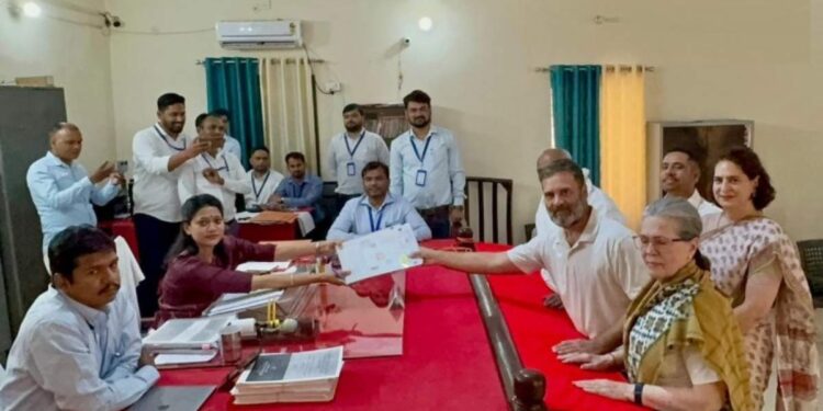 अखेर राहुल गांधींनी रायबरेली लोकसभा मतदारसंघातून भरला उमेदवारी अर्ज