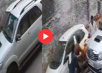 फॉर्च्युनरने वृद्ध व्यक्तीला निर्दयीपणे चिरडलं ; घटनेचा काळीज पिळवटून टाकणारा VIDEO समोर