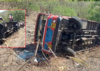 ब्रेकिंग ! रावेर आगाराच्या बसला अजिंठा घाटात भीषण अपघात