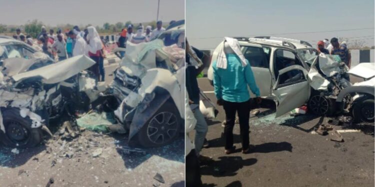 अकोल्यात आमदाराच्या भावाच्या कारला भीषण अपघात ; ६ जणांचा जागीच मृत्यू