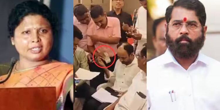 जळगावात मुख्यमंत्र्यांच्या सभेनंतर शिक्षकांना पैसे वाट्ल्याचा आरोप ; ठाकरे गटाच्या नेत्याकडून व्हिडीओ शेअर