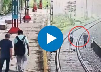 धावत्या लोकलखाली झोपून पिता-पुत्राने आत्महत्या ; घटनेचा धक्कादायक व्हिडीओ व्हायरल