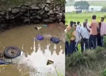 भयंकर ! दुचाकीला वाचविताना जीप थेट विहिरीत; ७ वारकऱ्यांचा मृत्यू