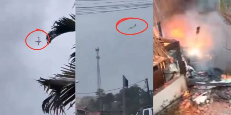 विमान दुर्घटनेत 62 प्रवाशांचा मृत्यू; अंगाचा थरकाप उडवणारा घटनेचा व्हिडीओ समोर