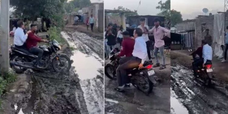 मंत्री गिरीश महाजन संकटात! जामनेर मतदारसंघातील तरुणांनी खराब रस्त्यावरून घेरलं