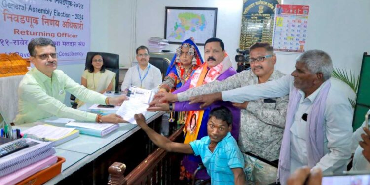 रावेरातून अनिल चौधरींनी दाखल केला उमेदवारी अर्ज!