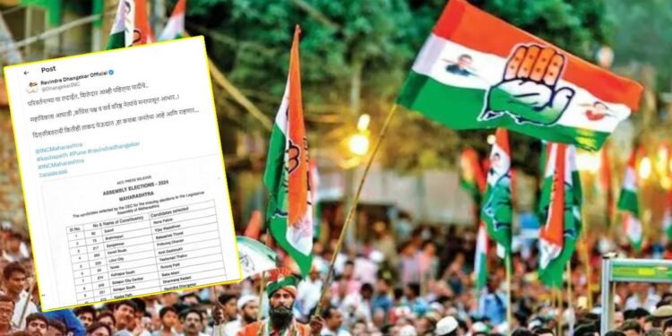 काँग्रेस नेत्याने उमेदवारांची पहिली यादी फोडली! विधानसभेसाठी कुणाला मिळाली संधी?