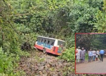 भीषण! महिलांना घेऊन जाणारी एसटी बस दरीत कोसळली