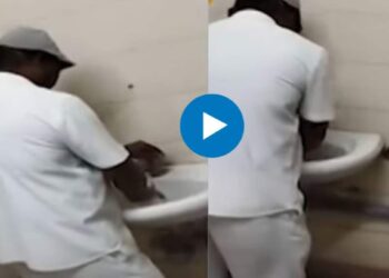 ईईईईई..! जळगाव महापालिकेत शौचालयातील बेसिंगमध्ये धुतले चहाचे कप, व्हिडिओ व्हायरल