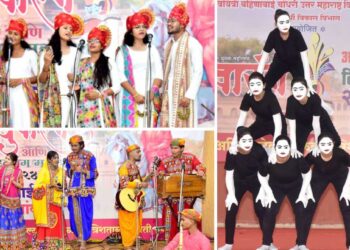 विद्यापीठाच्या प्रांगणात विविध कलांच्या सादरीकरणामुळे “युवारंग युवक महोत्सव” रंगला