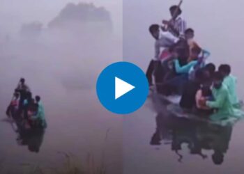 छठ उत्सवादरम्यान १० जणांना घेऊन जाणारी बोट उलटली; हृदयद्रावक घटना कॅमेऱ्यात कैद