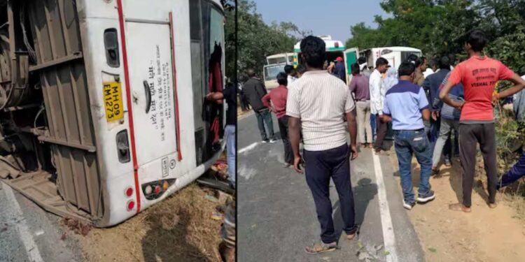 शिवशाही बसला भीषण अपघात, 8 जणांचा मृत्यू; मृतांचा आकडा वाढण्याची भीती