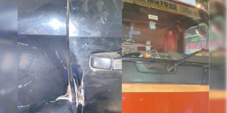 काँग्रेस नेत्याच्या गाडीला ट्रकने धडक दिल्याने अपघात