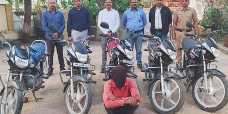 जळगावात चोरीच्या पाच दुचाकींसह एकाला अटक