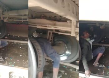 ट्रेनखालील ट्रॉलीवर बसून तरुणाने केला २५० किमी प्रवास: व्हिडिओ पाहून तुम्हीही व्हाल हैराण