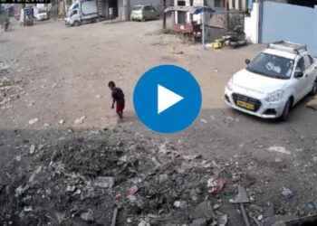 पटांगणात खेळणाऱ्या चिमुकल्याला कॅब चालकाने चिरडले, पण..; थरार सीसीटीव्हीत कैद