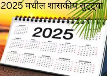 राज्य सरकारनं केली पुढील वर्षातील शासकीय सुट्ट्यांची यादी जाहीर