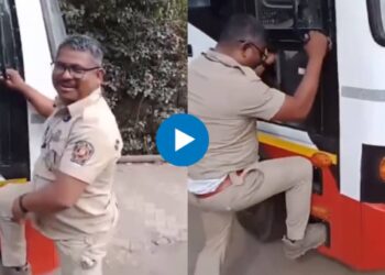”सांगा आता मी गाडीत चढू कसा?” हसत हसत एसटी चालकाने VIDEO तून मांडली व्यथा