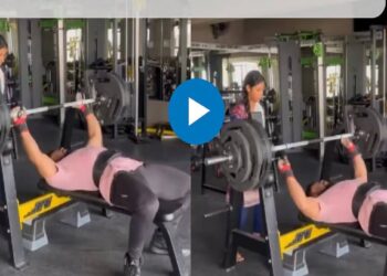 व्यायाम करताना अति आत्मविश्वास नडला, पत्नीमुळे वाचा जीव; जिममधील थरारक व्हिडीओ व्हायरल