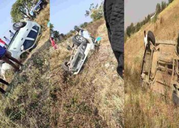 12च्या पेपरसाठी जाणाऱ्या विद्यार्थ्यांच्या कारचा भीषण अपघात ; पाच विद्यार्थी जखमी
