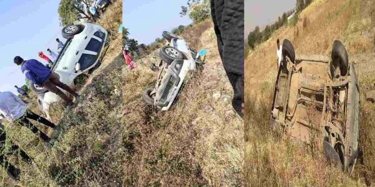 12च्या पेपरसाठी जाणाऱ्या विद्यार्थ्यांच्या कारचा भीषण अपघात ; पाच विद्यार्थी जखमी