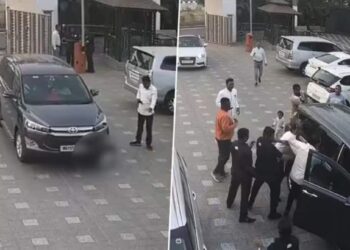 वडिलांसमोरच चिमुकल्याला कारने चिरडले ; हृदय पिळवटून टाकणारा व्हिडीओ समोर